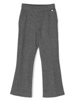 Monnalisa pantalon évasé à motif pied-de-poule - Noir