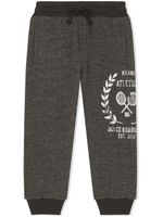 Dolce & Gabbana Kids pantalon de jogging à logo imprimé - Gris - thumbnail