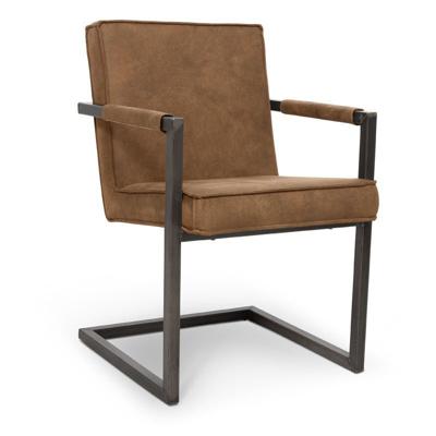 Armstoel Bruno - Ecoleder Tobacco (sale)