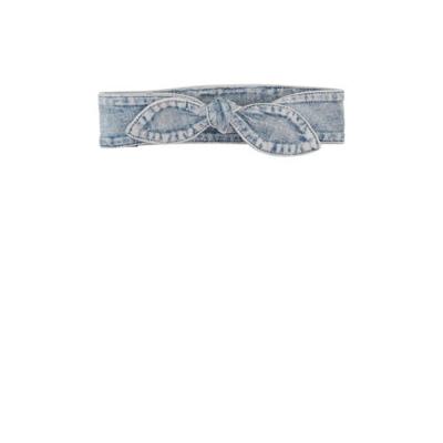 Z8 newborn haarband Doortje denim blauw