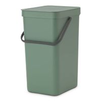 Brabantia Sort & Go Afvalemmer / Opberger 16 Liter - Groen