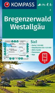 Wandelkaart 2 Bregenzerwald - Westallgäu | Kompass