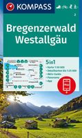 Wandelkaart 2 Bregenzerwald - Westallgäu | Kompass - thumbnail