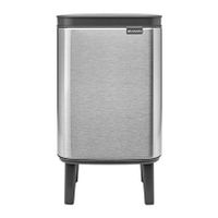 Brabantia Bo Hi Afvalemmer 4 L - Matt Steel FPP - thumbnail