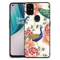 Dierenprint Telefoonhoesje voor OnePlus Nord N10 5G Pink Peacock