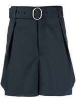 Jil Sander short ample à taille ceinturée - Bleu - thumbnail