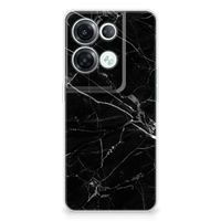 OPPO Reno8 Pro TPU Siliconen Hoesje Marmer Zwart - Origineel Cadeau Vader