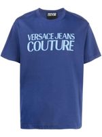 Versace Jeans Couture t-shirt en coton à logo imprimé - Bleu - thumbnail