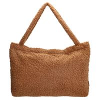 Beagles Fluffy Teddy Mom Bag Navarra Bruin - thumbnail