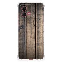 Motorola Moto G84 Stevig Telefoonhoesje Steigerhout