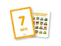 Cayro - Educatieve kaarten voor het tellen van cijfers - Grappige kaarten voor kinderen - Leer de cijfers - 50 Flashcards.