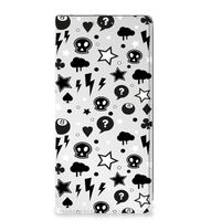 Mobiel BookCase OPPO A57 | A57s | A77 4G Silver Punk