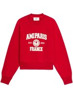 AMI Paris sweat à logo imprimé - Rouge