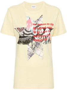 MARANT ÉTOILE t-shirt Zewel à imprimé graphique - Jaune