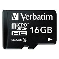 Verbatim 44082 Premium microSDHC - 16 GB geheugenkaart, incl. Adapter, klasse 10, leessnelheid tot 80 MB/s, zwart