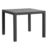 Keter tafel Melody - antraciet - 95x95x74,5 cm - Leen Bakker