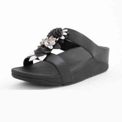 FitFlop TM Dames Slippers in Stof (Zwart) FitFlop TM Dames Slippers in Stof (Zwart)