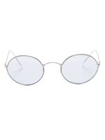 Giorgio Armani lunettes de soleil à monture ronde - Argent