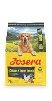 JOSERA Adult kip & zoete aardappel (1 x 3 kg) | Premium droogvoer voor volwassen en sportieve honden van middelgrote en grote rassen | met erwt & zonder aardappel | graanvrij | 1 stuk verpakt
