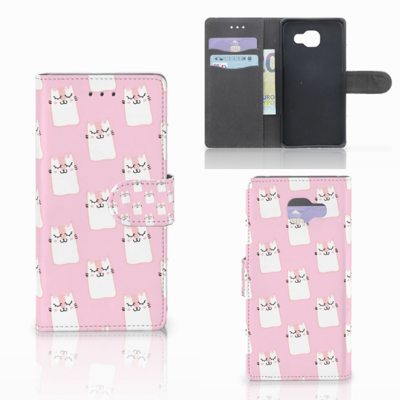 Samsung Galaxy A5 2016 Telefoonhoesje met Pasjes Sleeping Cats Samsung Galaxy A5 2016 Telefoonhoesje met Pasjes Sleeping Cats