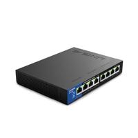 Linksys LGS108P-EU 8-poorts onbeheerde Gigabit PoE-netwerkswitch met vier PoE+-poorten - Tot 1000 Mbps voor bedrijven, thuis, kantoor, IP-beveiliging - Desktop-Ethernet-switch
