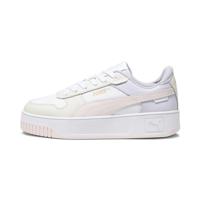 PUMA Carina Street dames Sneaker Low top, White Frosty Pink Alpine Snow, 39 EU