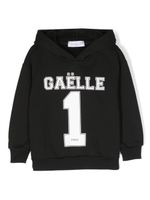 Gaelle Paris Kids hoodie en coton à logo imprimé - Noir