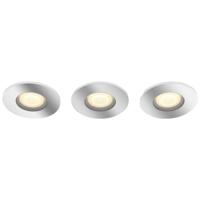 Philips Lighting Hue LED-inbouwlamp 871951434081700 Hue White Amb. Adore Deckenspots rund 3 flg. silber 350lm 3xinkl. Dimmschalter GU10 15 W - thumbnail