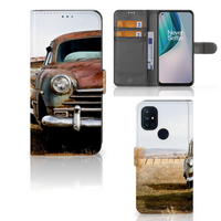 OnePlus Nord N10 Telefoonhoesje met foto Vintage Auto - thumbnail