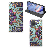 OPPO Reno4 Z 5G Smart Cover Purple Flower