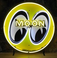 Moon Eyes Neon Verlichting Met Achterplaat 65 cm