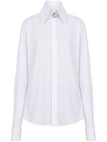 Balmain chemise en popeline à ornements - Blanc - thumbnail