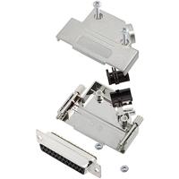 TRU COMPONENTS TCD45PKM25DMSK 7709852 connectorset SUB-D 45° aantal polen (nummer): 25 soldeerpunten 1 stuk.