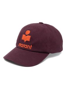 MARANT casquette en coton à logo brodé - Violet