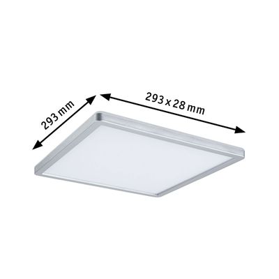 Paulmann Atria Shine 70994 LED-plafondlamp 16 W Warmwit Chroom (mat)