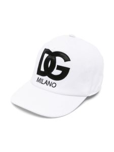 Dolce & Gabbana Kids casquette à patch DG - Blanc