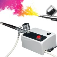 Airbrush Set met Compressor - Exclusief 5 kleuren inkt