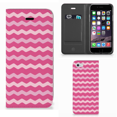 Apple iPhone 6 | 6s Hoesje met Magneet Waves Pink