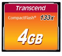 Transcend TS4GCF133 flashgeheugen 4 GB CompactFlash MLC - thumbnail