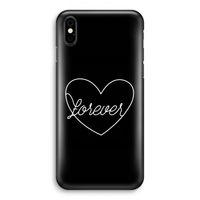 Forever heart black: iPhone Xs Volledig Geprint Hoesje