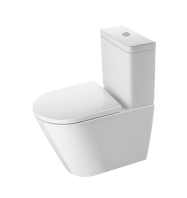Duravit D-Neo Vario staand duoblokcloset Rimless met WonderGliss 65 x 37 cm, wit Duravit D-Neo Vario staand duoblokcloset Rimless met WonderGliss 65 x 37 cm, wit