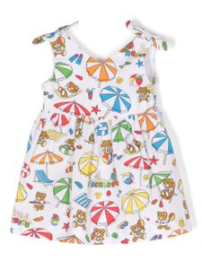 Moschino Kids robe à imprimé Teddy Bear - Blanc