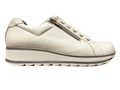 Witte Durea Veterschoenen Wijdte G