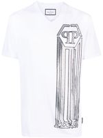 Philipp Plein t-shirt SS Hexagon - Blanc