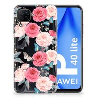 Huawei P40 Lite TPU Case Butterfly Roses - thumbnail