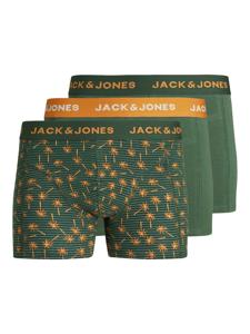 Jack & Jones Jack & Jones Heren Boxershorts Trunks JACULA Groen/Oranje 3-Pack