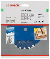 Bosch Accessoires Cirkelzaagblad expert for Wood 150x20x2.6/1.6x24 T - 2608644011