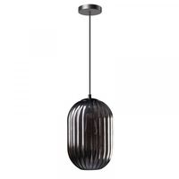 Hanglamp Glamm ribbel smoke 20cm - thumbnail