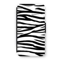 Zebra pattern: iPhone XS Flip Hoesje