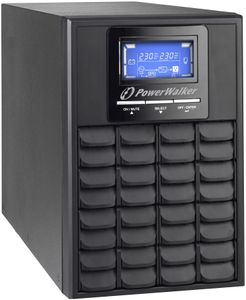 PowerWalker VFI 1000C LCD Dubbele conversie (online) 1 kVA 800 W 3 AC-uitgang(en)